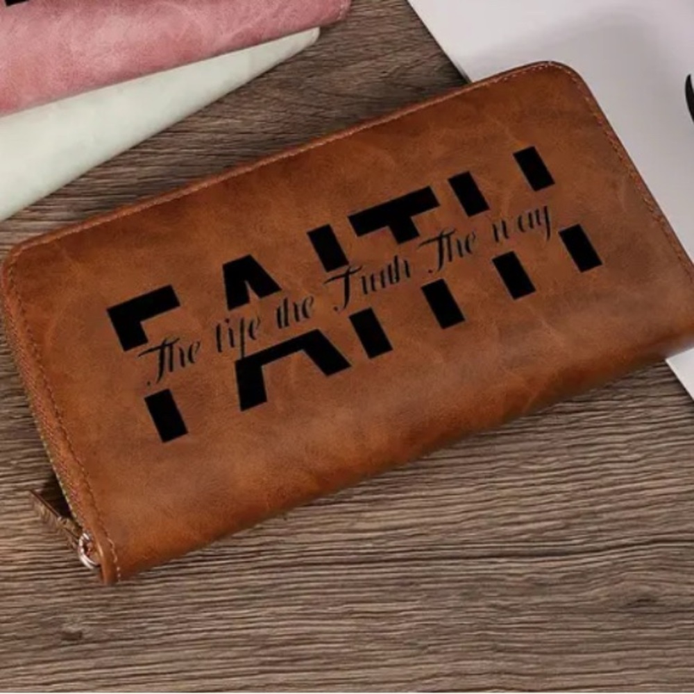 Brown FAITH Wallet